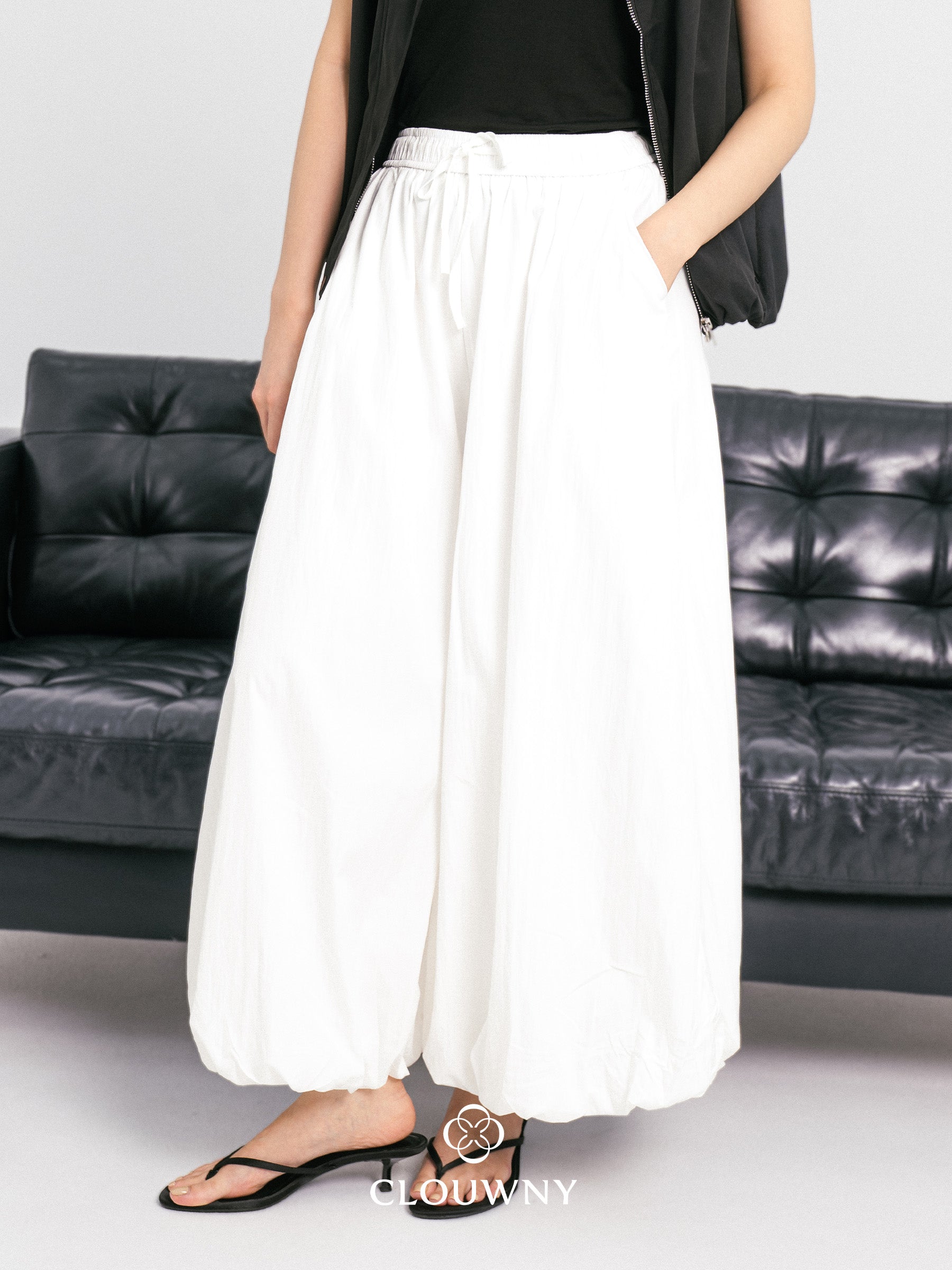 Sasya Ballon Pants - White